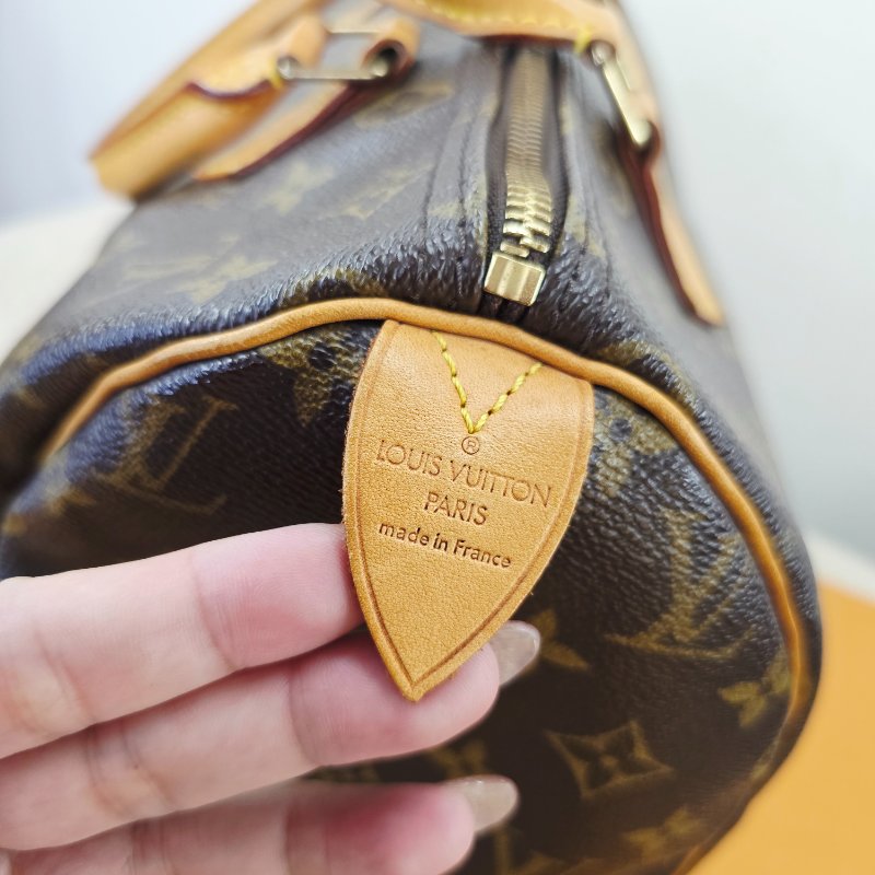 特惠一顆 我最美 Louis Vuitton LV 原花 Speedy30 明星人手一顆 /母親節感恩月活動 贈精美可調式斜背帶 /Monogram皮革手提包 /波士頓包-21