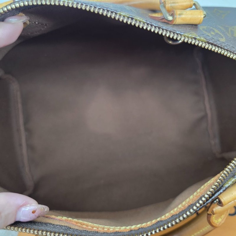 特惠一顆 我最美 Louis Vuitton LV 原花 Speedy30 明星人手一顆 /母親節感恩月活動 贈精美可調式斜背帶 /Monogram皮革手提包 /波士頓包-30