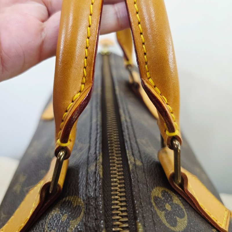 特惠一顆 我最美 Louis Vuitton LV 原花 Speedy30 明星人手一顆 /母親節感恩月活動 贈精美可調式斜背帶 /Monogram皮革手提包 /波士頓包-40