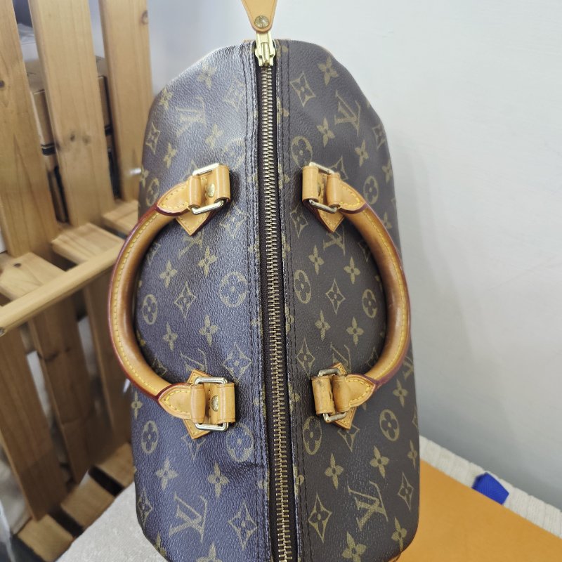 特惠一顆 我最美 Louis Vuitton LV 原花 Speedy30 明星人手一顆 /母親節感恩月活動 贈精美可調式斜背帶 /Monogram皮革手提包 /波士頓包-41