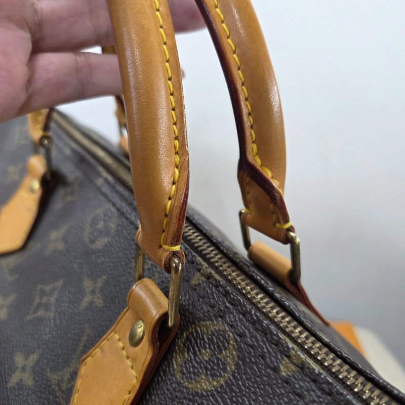 特惠一顆 我最美 Louis Vuitton LV 原花 Speedy30 明星人手一顆 /母親節感恩月活動 贈精美可調式斜背帶 /Monogram皮革手提包 /波士頓包-42