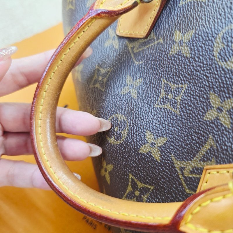 特惠一顆 我最美 Louis Vuitton LV 原花 Speedy30 明星人手一顆 /母親節感恩月活動 贈精美可調式斜背帶 /Monogram皮革手提包 /波士頓包-46