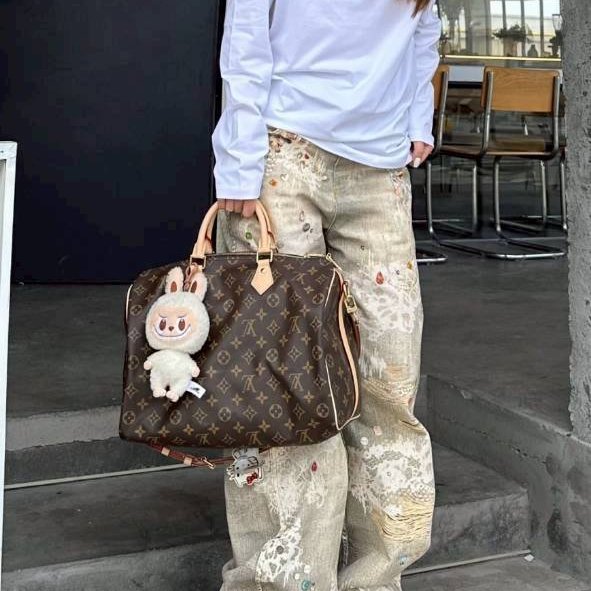 特惠一顆 我最美 Louis Vuitton LV 原花 Speedy30 明星人手一顆 /母親節感恩月活動 贈精美可調式斜背帶 /Monogram皮革手提包 /波士頓包-51