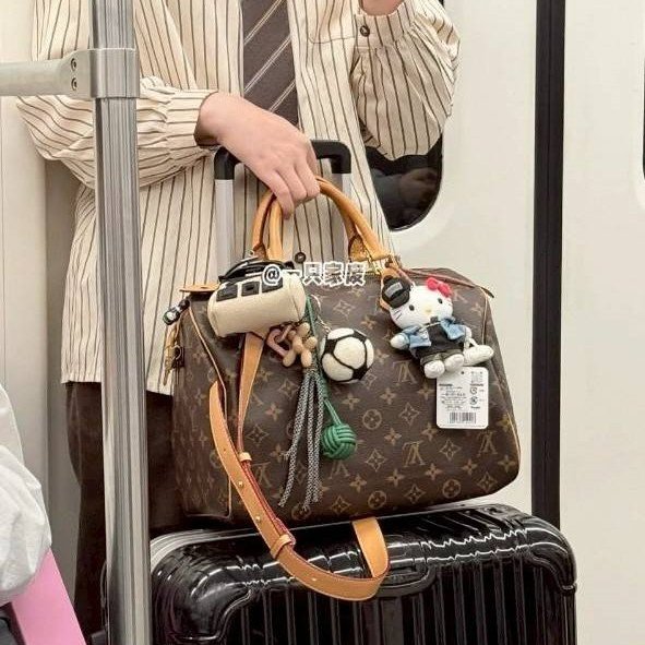 特惠一顆 我最美 Louis Vuitton LV 原花 Speedy30 明星人手一顆 /母親節感恩月活動 贈精美可調式斜背帶 /Monogram皮革手提包 /波士頓包-56