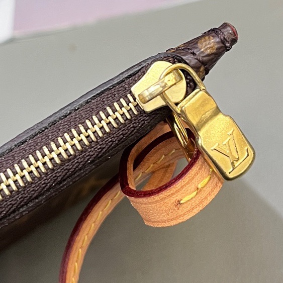 Louis Vuitton路易威登 芯片款老花neverfull nf中號子母購物袋 底長31 米色內里-7