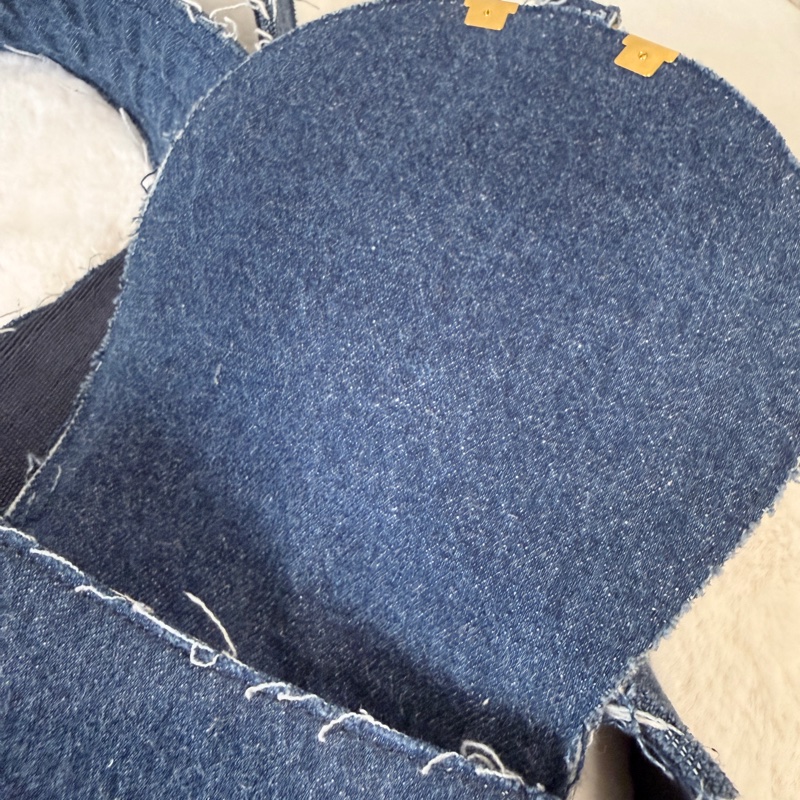 CHLOE✨Marcie Saddle 丹寧牛仔鈴鼓包斜背包馬鞍包-19