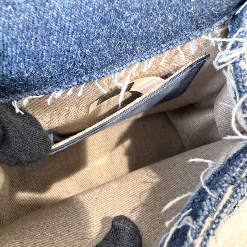 CHLOE✨Marcie Saddle 丹寧牛仔鈴鼓包斜背包馬鞍包-22
