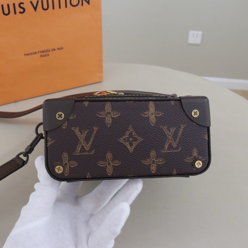 99新Louis Vuitton路易威登 Vertical Trunk老花N°7標識手提挎包，芯片款 尺寸15.5*22*7.5-2