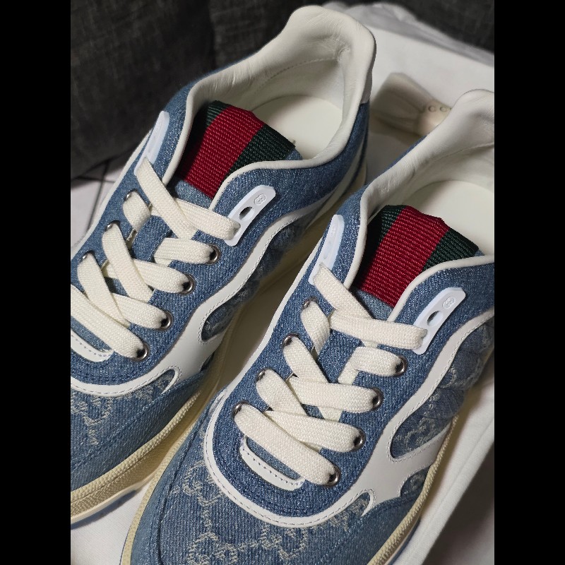 [全新] Gucci 新款 牛仔logo運動鞋 36-2