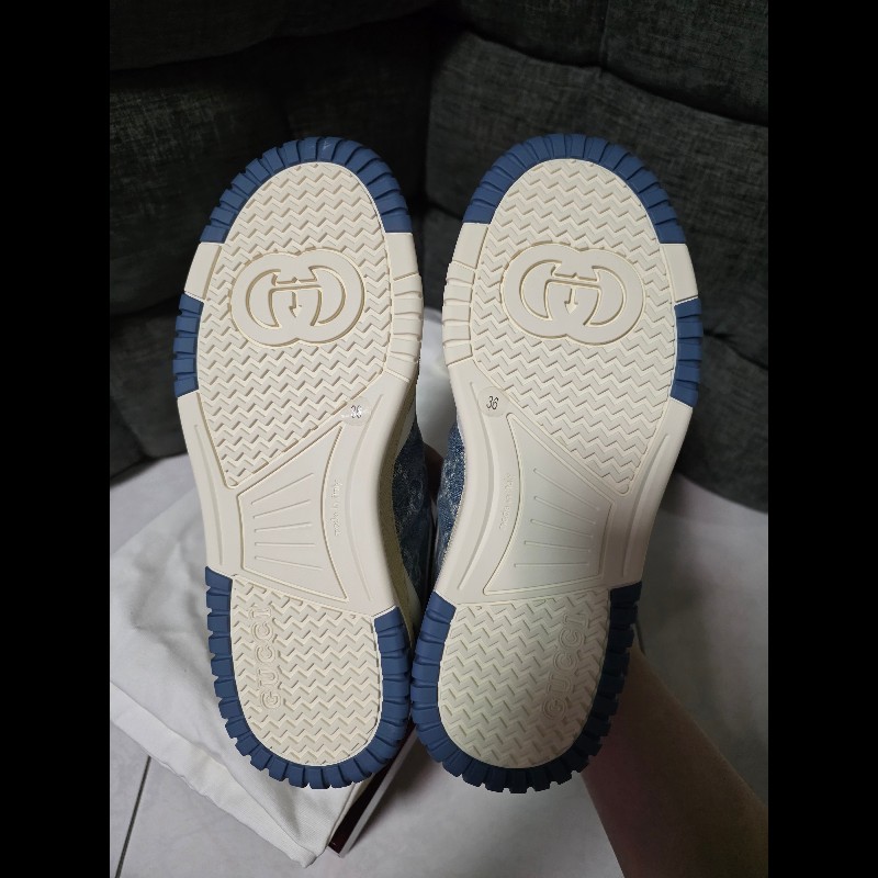 [全新] Gucci 新款 牛仔logo運動鞋 36-5