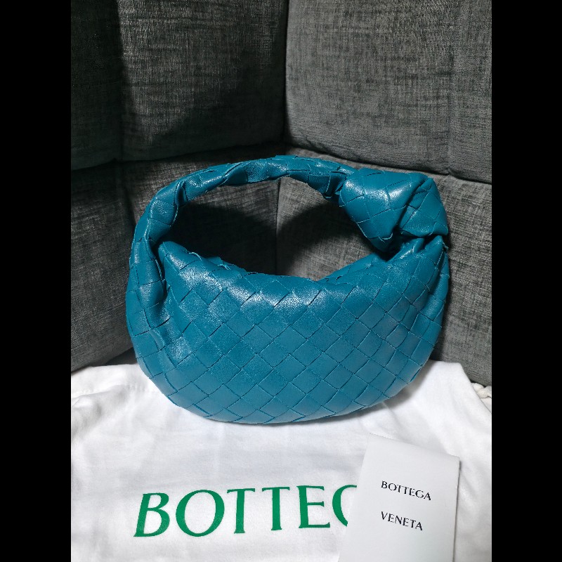 [全新]Bottega Veneta BV Mini Jodie 小羊皮 孔雀藍-3