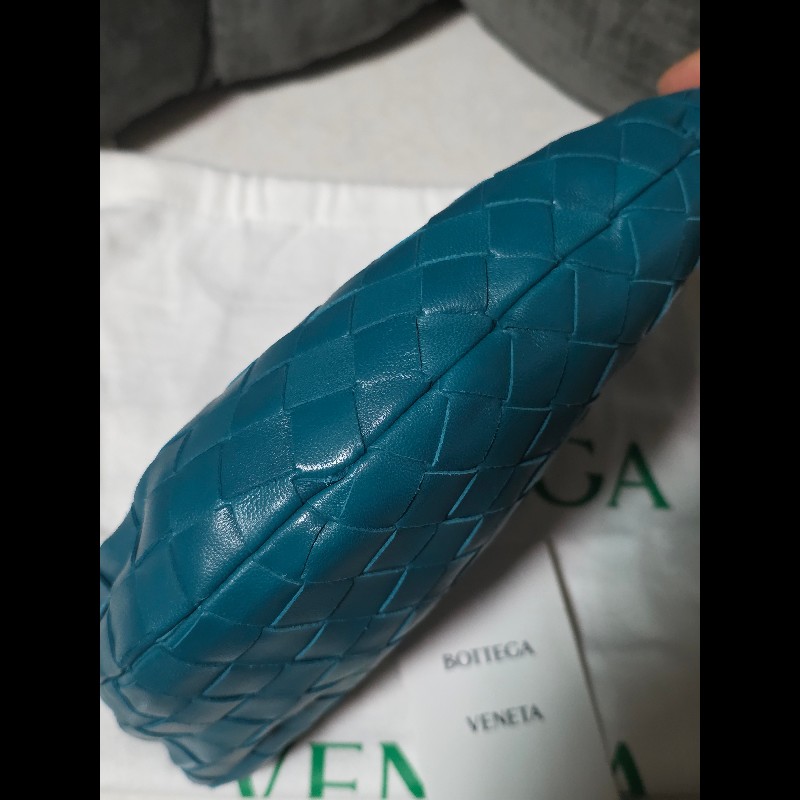 [全新]Bottega Veneta BV Mini Jodie 小羊皮 孔雀藍-7