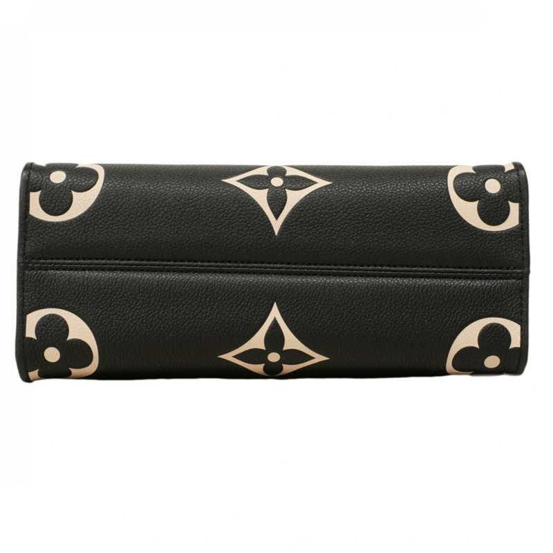 路易威登 Monogram Empreinte Bicolor OnTheGo PM 手提包 M45659 黑色/米色 女士-2