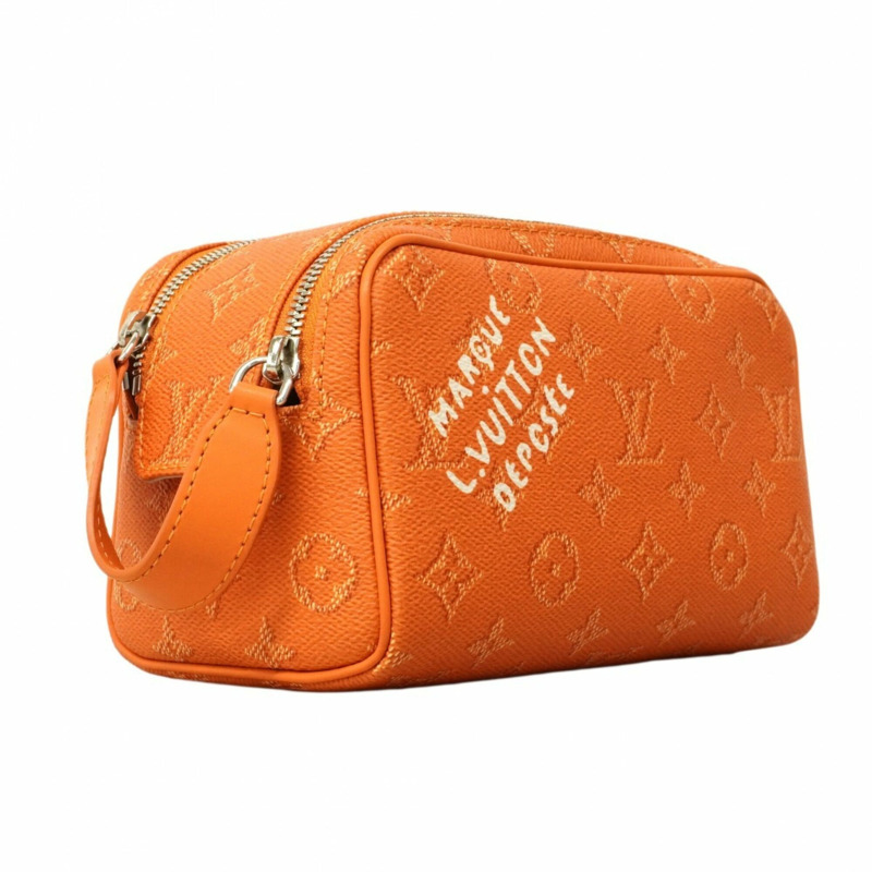 路易威登 Monogram Heritage 迷你 Dopp Kit 手提包 M26873 焦糖色 男士-1