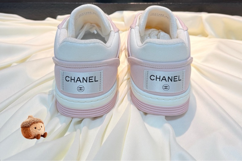 CHANEL/香奈兒 白粉字母拼色休閒鞋 39碼 全新-2