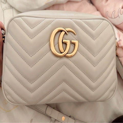 Gucci marmont 古馳馬蒙 相機包 大象灰