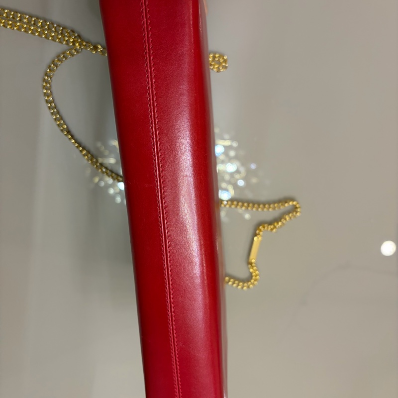Ferragamo 正紅色鏈袋肩背手拿包-7