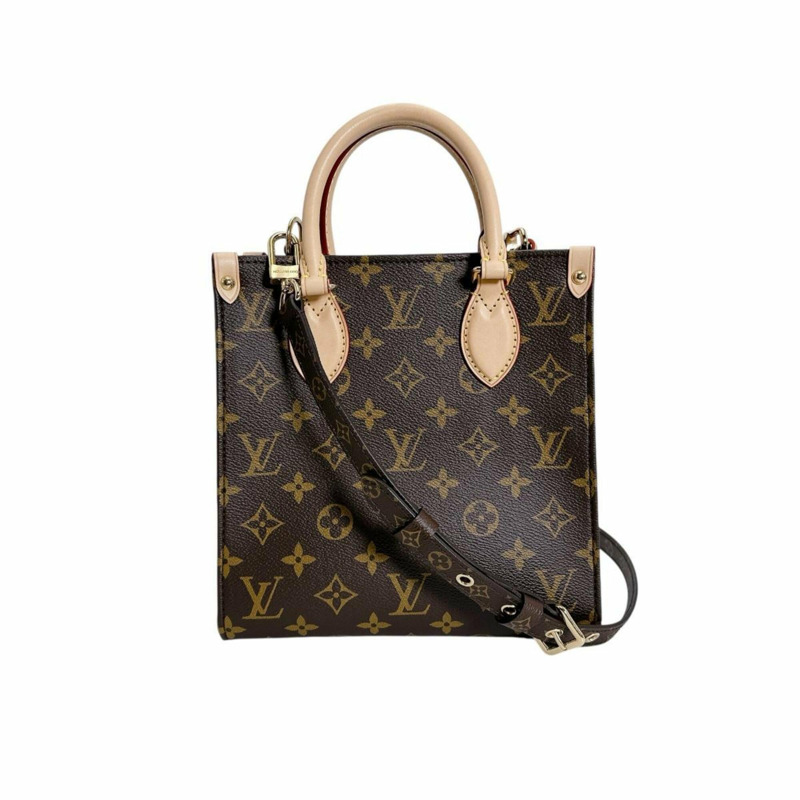 路易威登 LOUIS VUITTON 手提包 Sac Plat BB Monogram 帆布 M46265 棕色-1