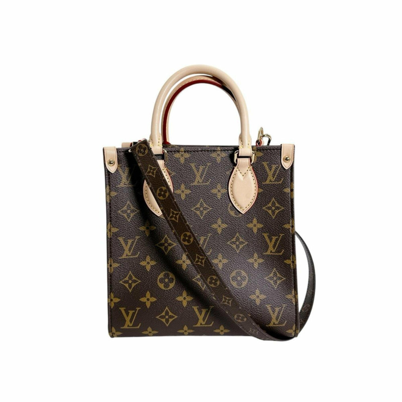 路易威登 LOUIS VUITTON 手提包 Sac Plat BB Monogram 帆布 M46265 棕色-2