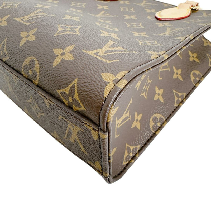 路易威登 LOUIS VUITTON 手提包 Sac Plat BB Monogram 帆布 M46265 棕色-5