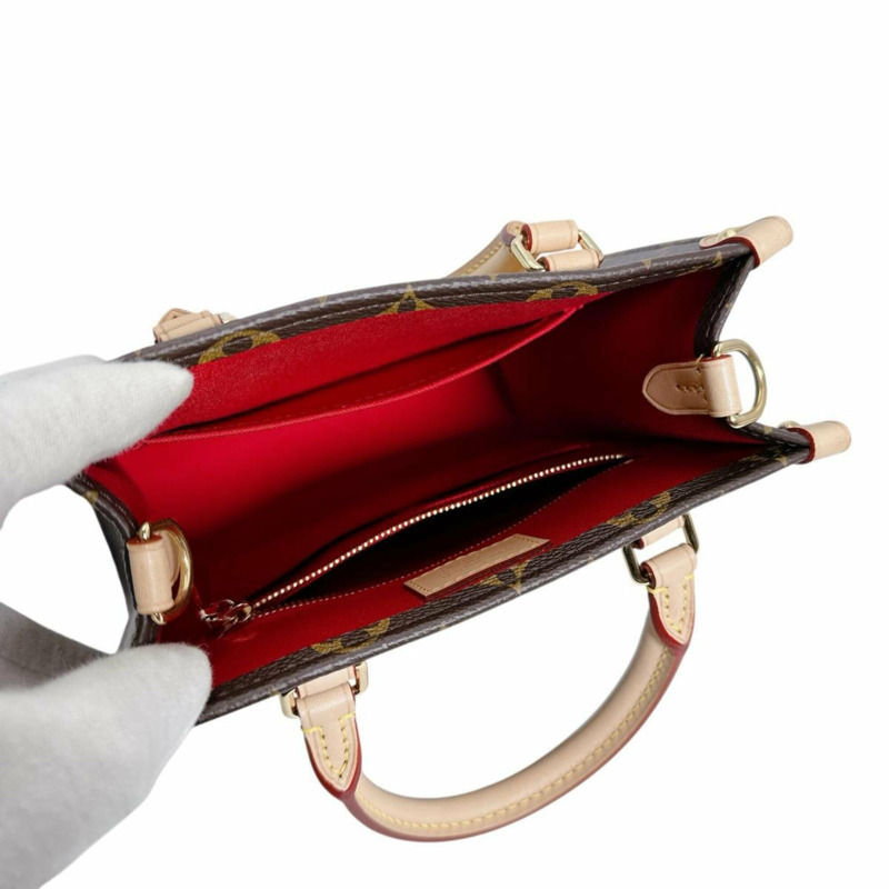 路易威登 LOUIS VUITTON 手提包 Sac Plat BB Monogram 帆布 M46265 棕色-10