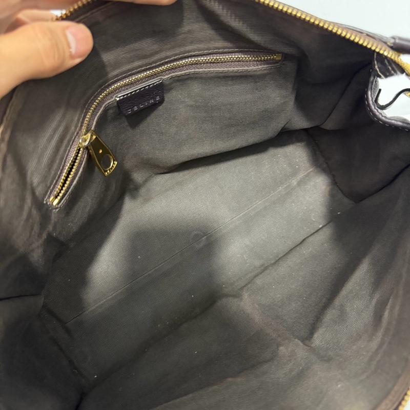 賽琳Celine 雙口袋手提包  底長34cm-9