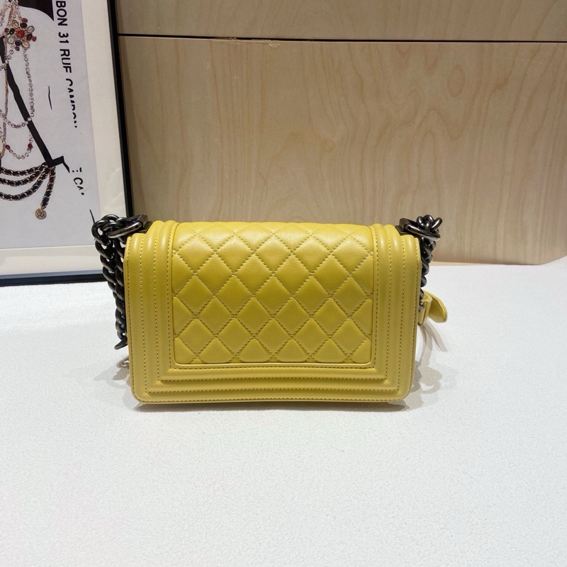 Chanel • Le Boy 20 小雞黃牛皮銀釦 小號-2