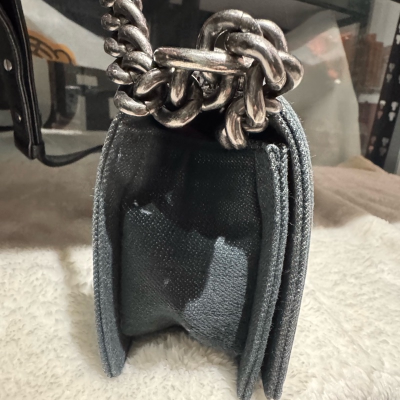 Chanel • Le Boy 20 丹寧牛仔銀釦 小號-4
