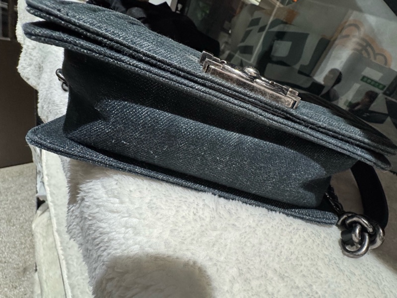 Chanel • Le Boy 20 丹寧牛仔銀釦 小號-5
