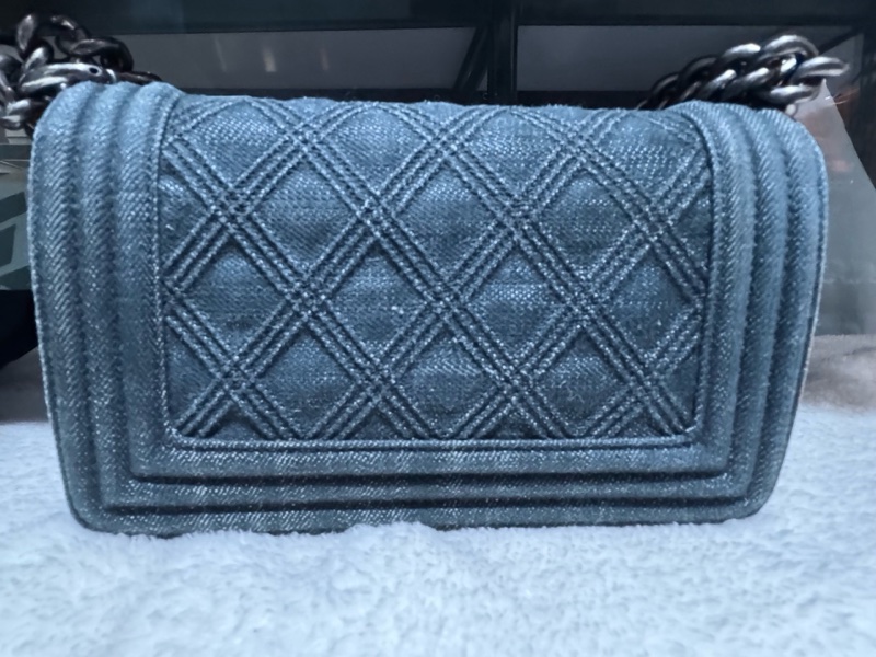 Chanel • Le Boy 20 丹寧牛仔銀釦 小號-14