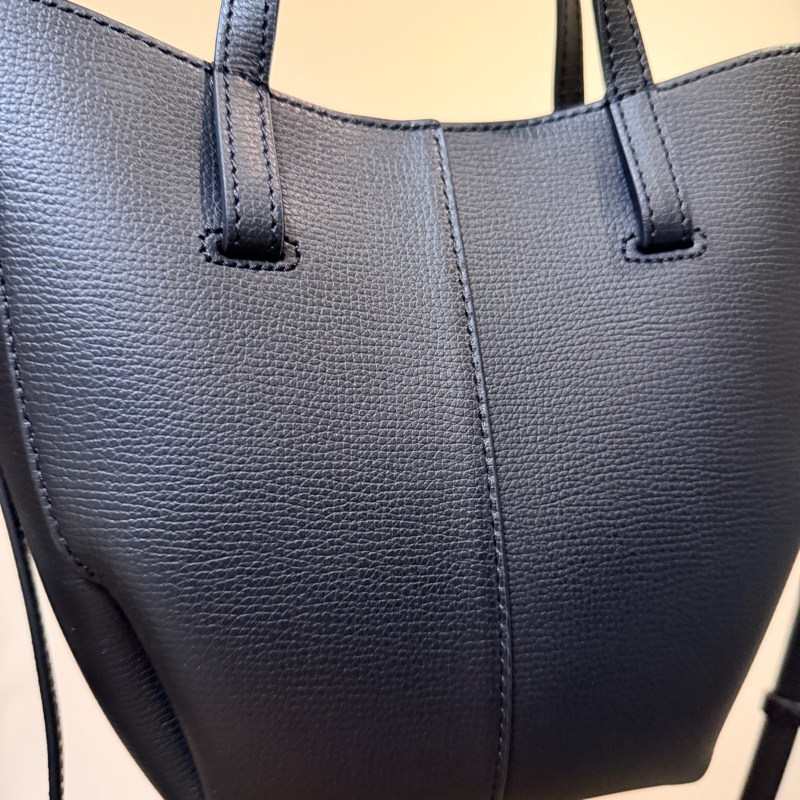 Polène Cyme Tote Nano 經典紋理黑 托特包|2026年2月巴黎購入|Polene Cyme 托特包-8