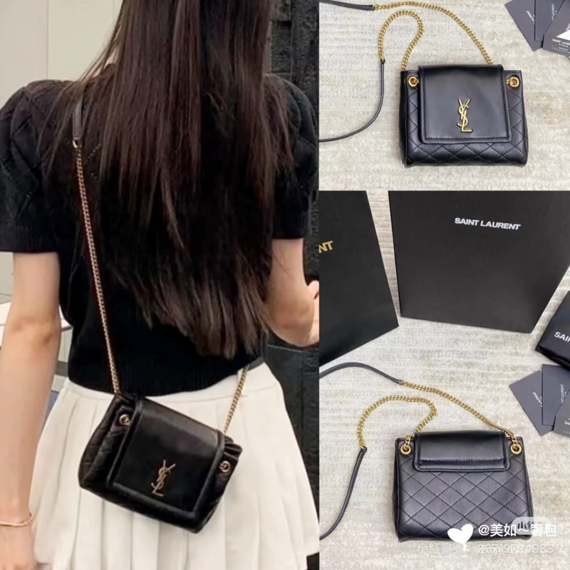 🈶購證❤️ ysl #黑金 #nolita #小方胖 #鏈條包-1