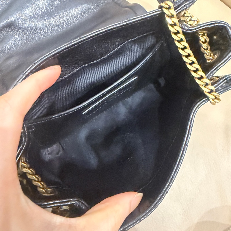 🈶購證❤️ ysl #黑金 #nolita #小方胖 #鏈條包-12