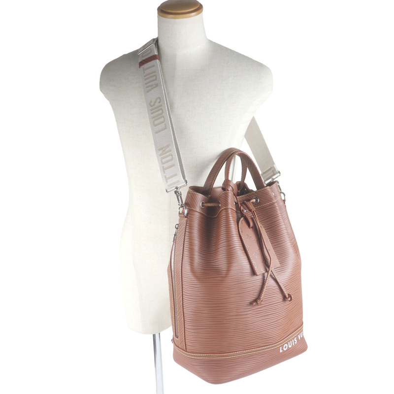路易威登 M23117 Maxi Noe Sling Epi XL 兩用皮革單肩包/手提包 棕色 法國製造 男士-1