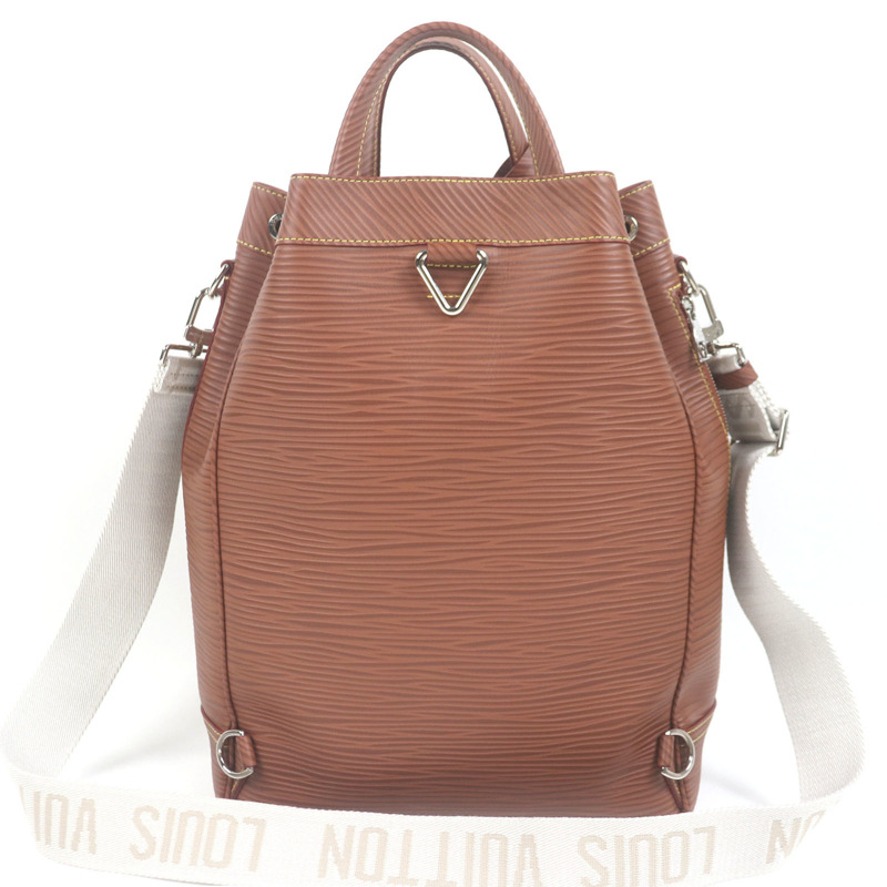路易威登 M23117 Maxi Noe Sling Epi XL 兩用皮革單肩包/手提包 棕色 法國製造 男士-2
