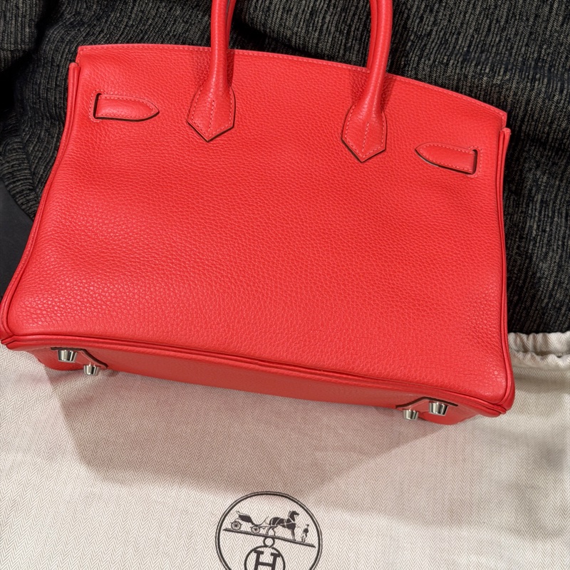 全新❤️ 愛馬仕 #birkin30 #蕃茄紅 #鉑金30 #銀扣-9