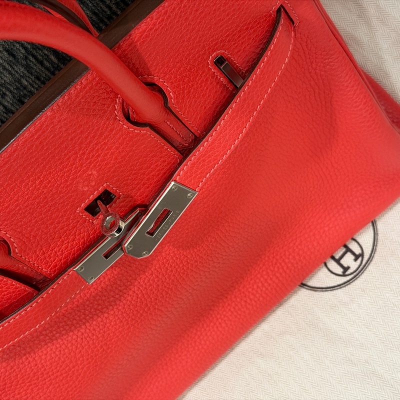 全新❤️ 愛馬仕 #birkin30 #蕃茄紅 #鉑金30 #銀扣-12