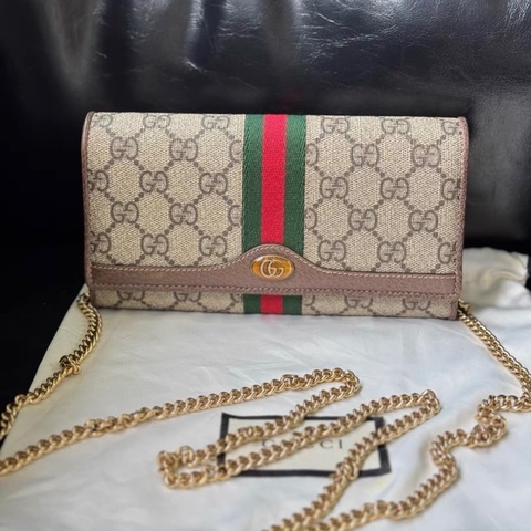 99新🈶購證❤️ gucci #老花 #鏈條包 #woc #手機包