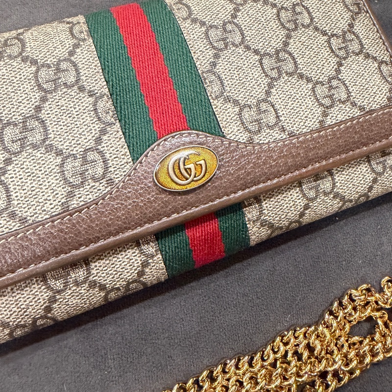99新🈶購證❤️ gucci #老花 #鏈條包 #woc #手機包-3