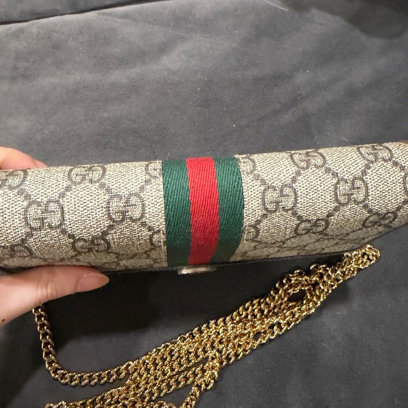 99新🈶購證❤️ gucci #老花 #鏈條包 #woc #手機包-4