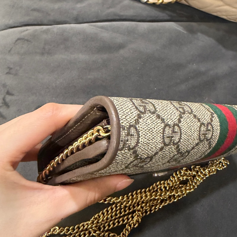 99新🈶購證❤️ gucci #老花 #鏈條包 #woc #手機包-5