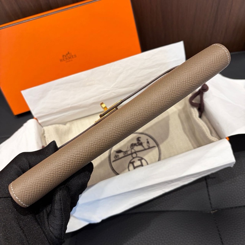 🌈Hermes🧡Kelly Wallet長銀包🧡大象灰金扣🌟未使用閑置🌈Epsom皮🌟kellywallet🌟kelly🌟hermeswallet🌟愛馬仕🌟-7