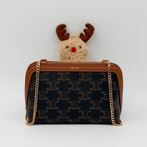 Celine 經典老花貝殼鏈條包｜✨Wisher惟奢名品✨