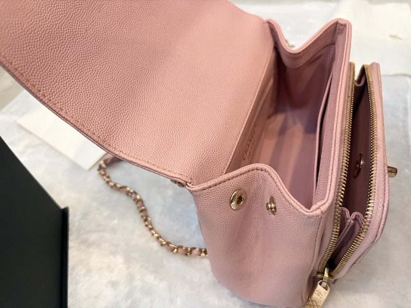 Chanel 乾燥玫瑰粉 郵差包 斜背 手拿-3