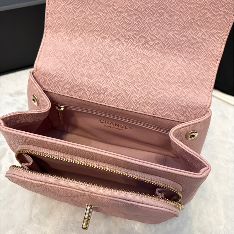 Chanel 乾燥玫瑰粉 郵差包 斜背 手拿-4