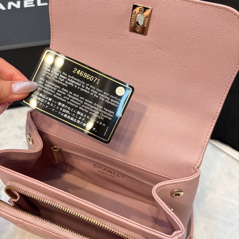 Chanel 乾燥玫瑰粉 郵差包 斜背 手拿-5
