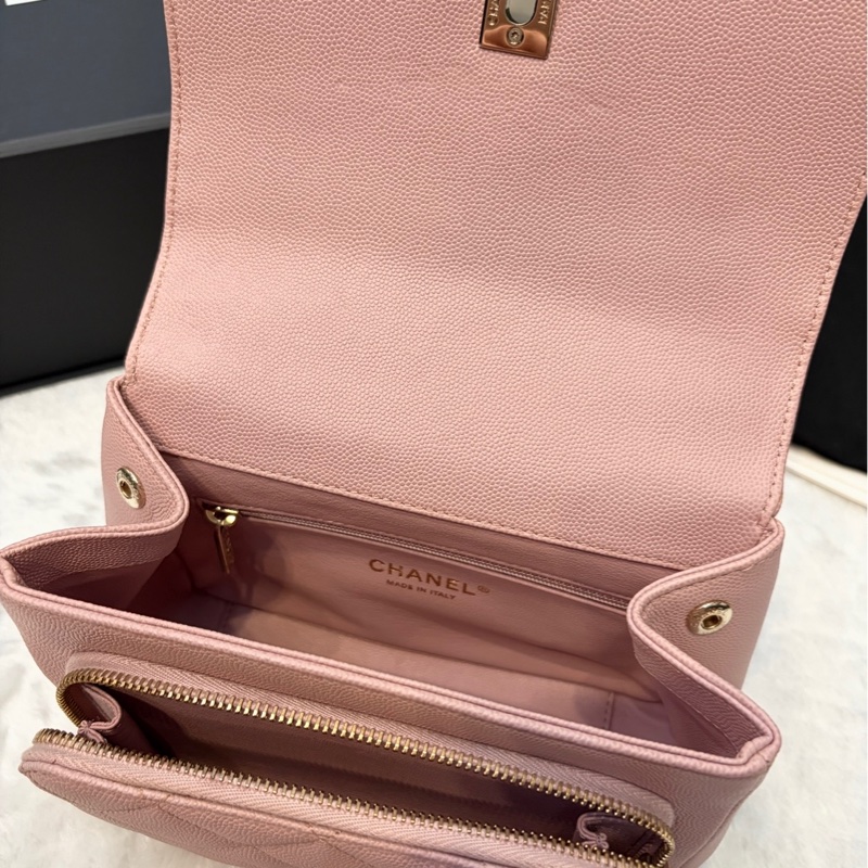 Chanel 乾燥玫瑰粉 郵差包 斜背 手拿-7