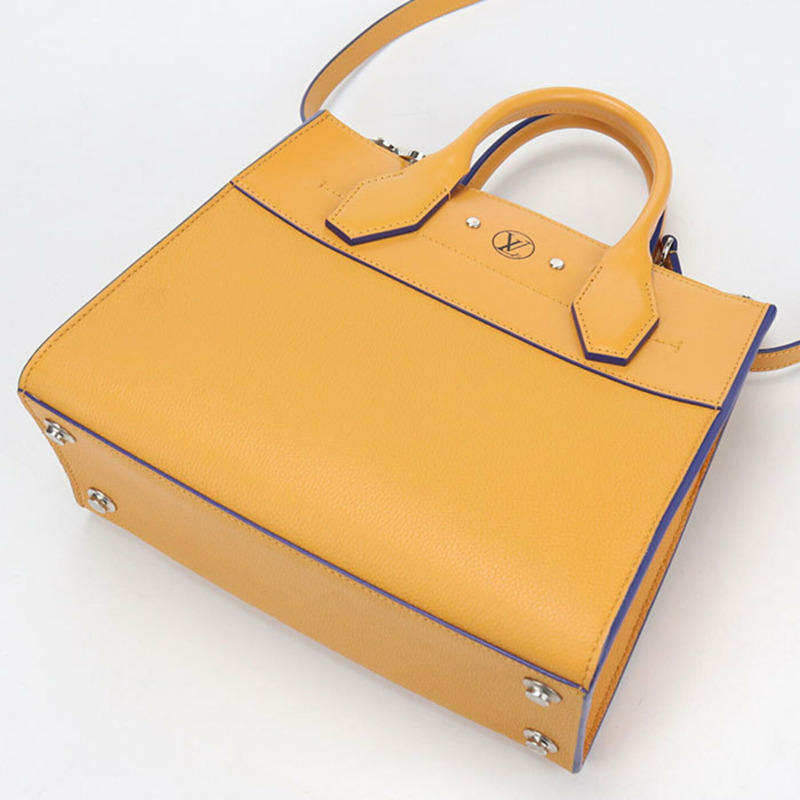 路易威登 (LOUIS VUITTON) City Steamer PM 兩用手提包，Taurillon 皮革，女士，橙色-1