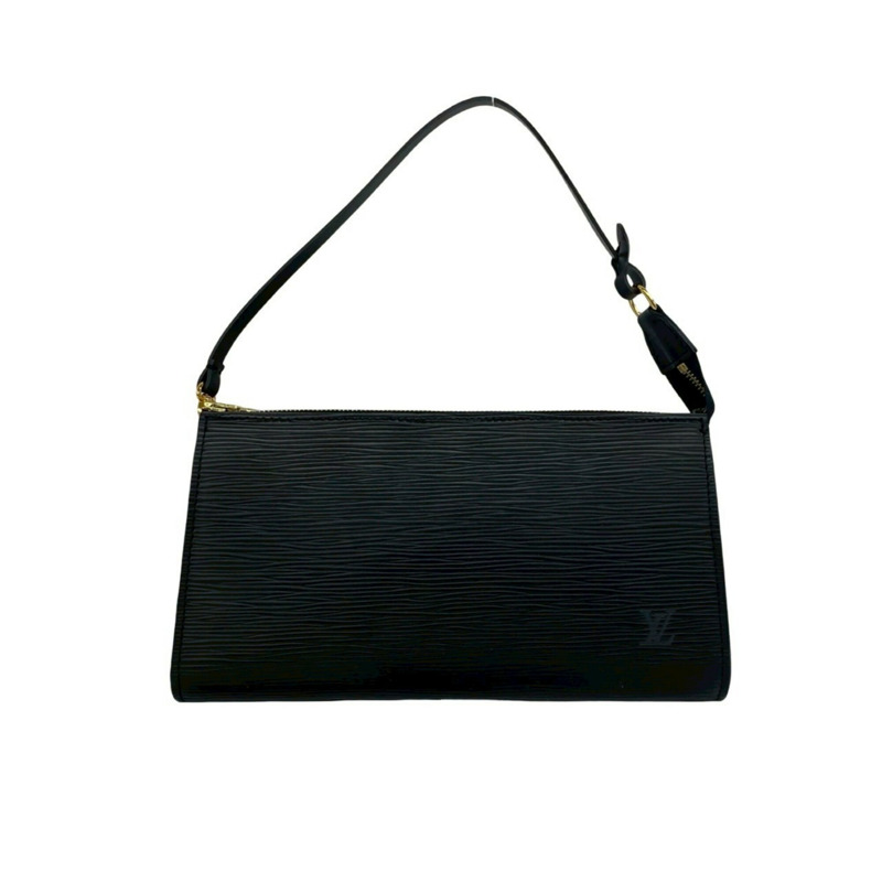 路易威登 Vintage Pochette Accessoires Epi 皮革迷你手提包，黑色 50125-0