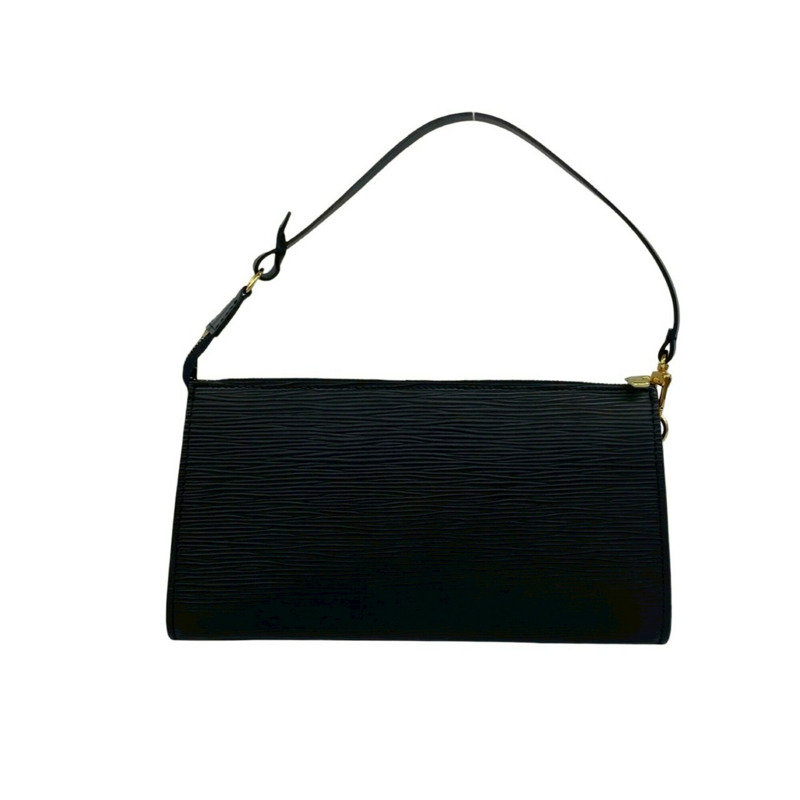 路易威登 Vintage Pochette Accessoires Epi 皮革迷你手提包，黑色 50125-2
